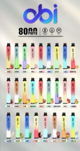 OBI | 8000口大容量一次性電子煙|超長續航|18種迷人風味