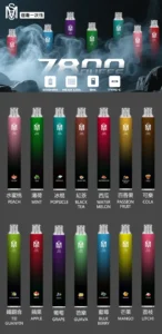 MSO 7800 口一次性|8ml 容量|Type-C 充電MSO 7800 拋棄式電子煙 8ml 大容量MSO 7800 Puffs Mesh Coil 可充電爅嘶 MSO 一次性電子煙 台灣口味